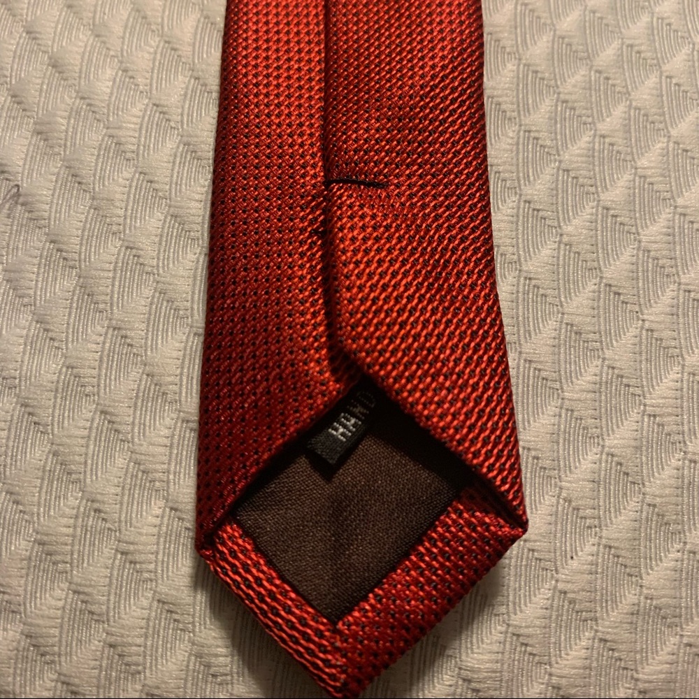 Louis Vuitton Red silk neck tie - Picture 9 of 10